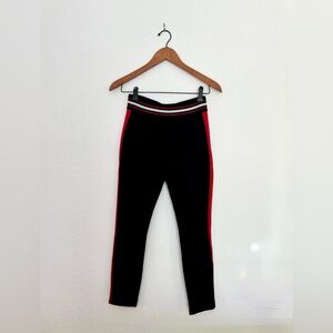 Zara stretch trousers with red stripe size M